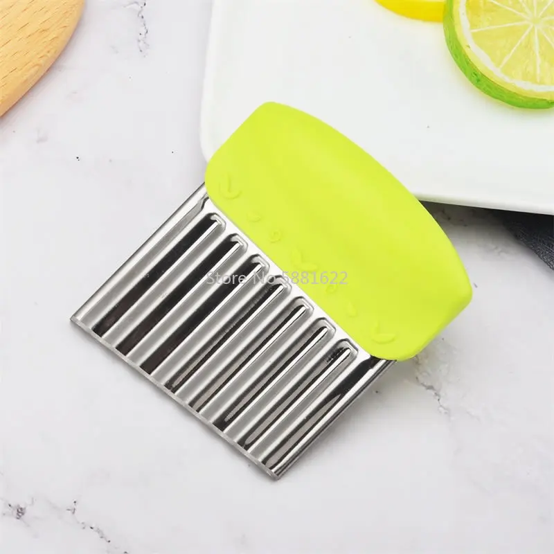 Wavy French Fries Cutter Stainless Steel Potato Slicer Vegetable Chopper Veggie Slicer Durable Kitchen Gadgets Cutter
