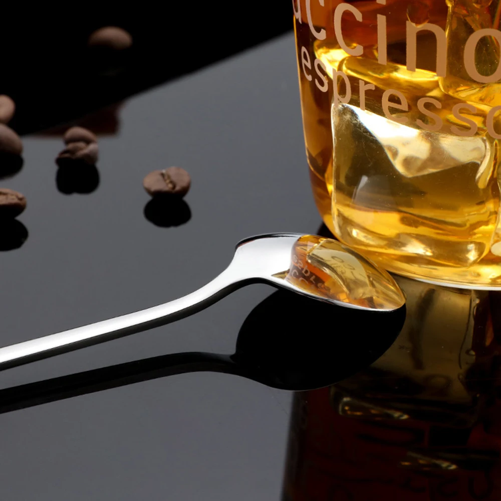 Supplies Coffee Spoons Stainless Steel Handle Teaspoon Dessert Kitchen