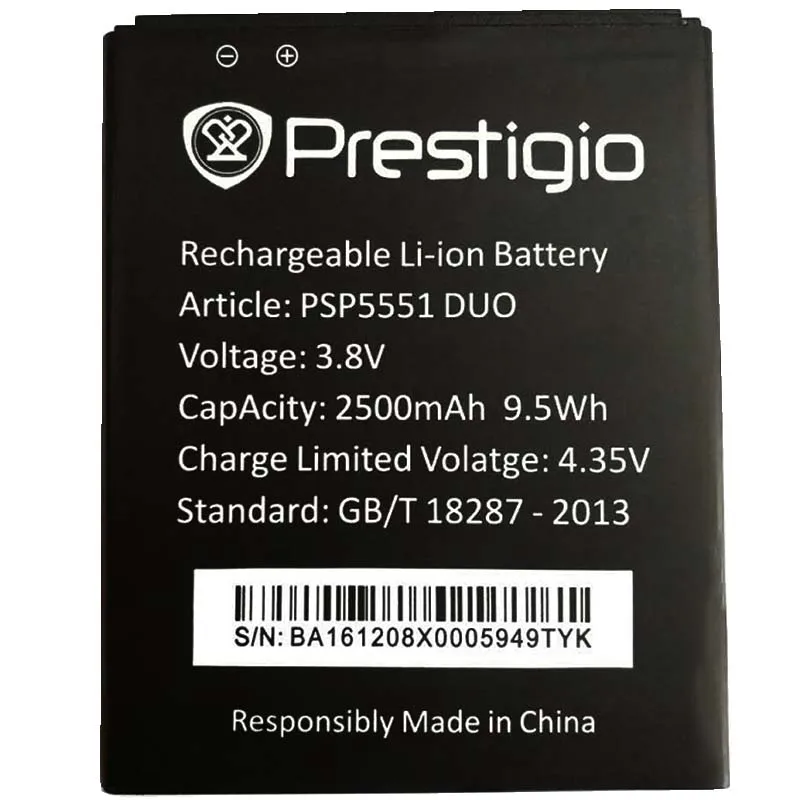 Аккумулятор для Prestigio Grace S5 LTE PSP5551DUO PSP5551 DUO 2500 мАч | Мобильные телефоны и аксессуары