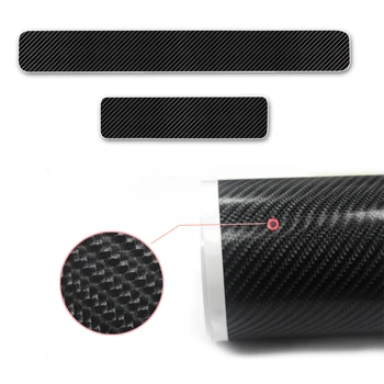 

Door Threshold Plate For SKODA Superb Welcome Pedal Car Door Sill Scuff Plate 4D Carbon Fiber Sticker Car Styling 4Pcs