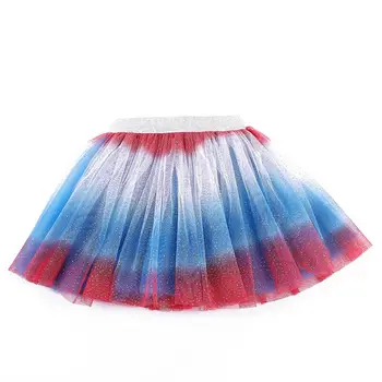 

Children Wear Girls Princess Layered Dress Rainbow Gradient Mesh Skirts Tutu Ballet Skirt Party Dancewear