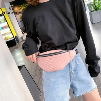 

Women Waist Bag Fanny Pack PU Adjustable Belt Purse Small Purse Phone Key Pouch Crossbody Women Shoulder Fanny Waist Bags