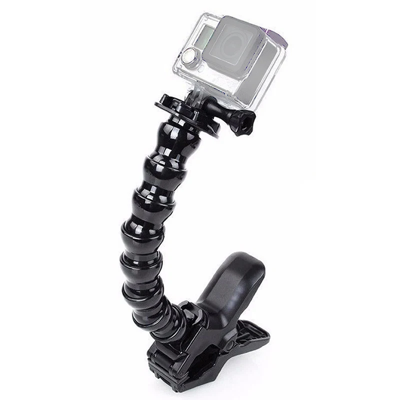 

Jaws Flex Clamp Mount + 8 joint Adjustable Goose Neck for Gopro Hero 4 hero 3