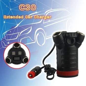 

GPS locator C30 car adapter with car charger gps tracker remote sound monitoring car USB charger cigarette lighter power adapter