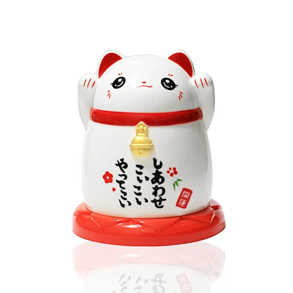 China lucky cat toothpick dispenser box holder Plastic storage boxes living room kitchen Accessories home Feng Shui decorative