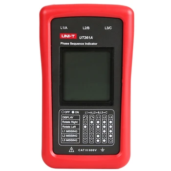 

Uni-T Ut261A Phase Sequence and Motor Rotation Indicator; Phase Sequence Indicator, Ac 40-690V
