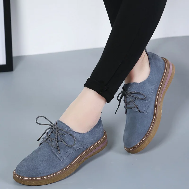 

WOMEN'S Shoes round Low Heel Velvet Leather Casual Fashion Shallow Mouth Lace-up Women's Comfortable WOMEN'S Shoes