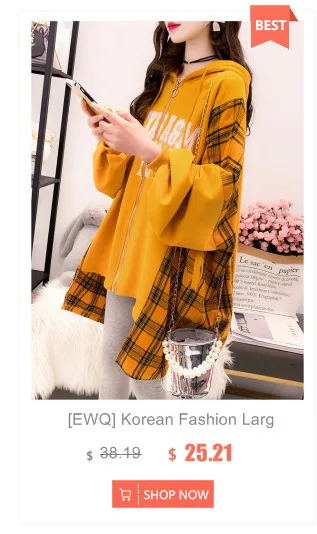 [EWQ] Autumn New Thickening Keep Warm Pullovers Knit Tops Full Sleeve Plus Size Smile Lamb Fur Winter Lady Sweatshirt QL556