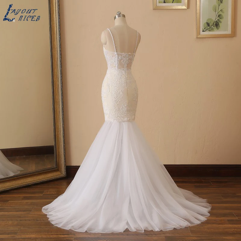 YQS016 Vestido De Noiva Русалка съемное свадебное платье сексуальное с открытой спиной очаровательное свадебное платье
