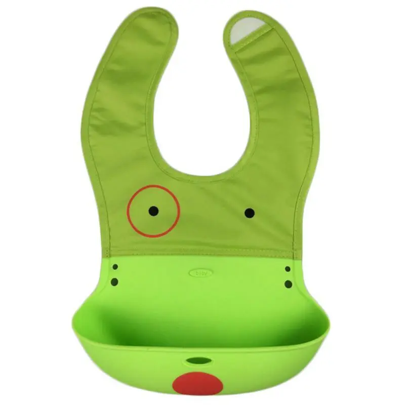 Hilittlekids мультфильм Bibsborn мальчик девочка водоотталкивающий нагрудник силиконовый детское полотенце-Слюнявчик - Цвет: as the picture shows