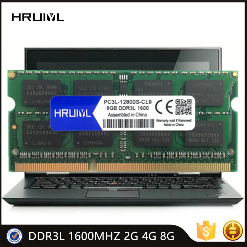 

HRUIYL оперативная память для ноутбука PC3L-12800S 1,35 в 204 Pin Memoria Sd ОЗУ DDR3L 1600 МГц 2G 4G 8G высокопроизводительная память для ноутбука 1600 МГц