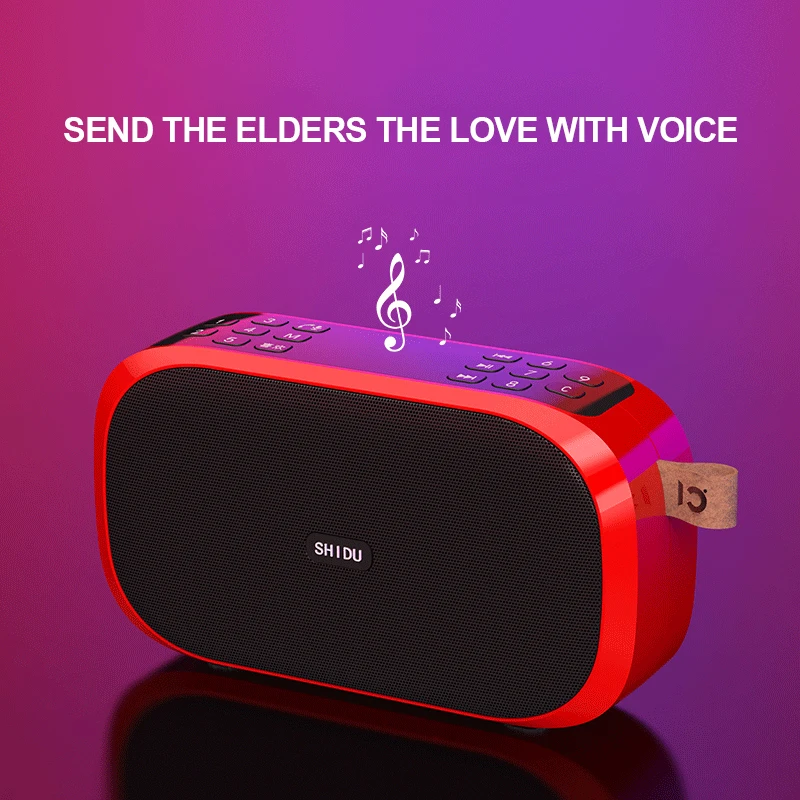 Shidu S168 Мини Bluetooth 5,0 динамик USB TF карта AUX FM радио портативный музыкальный плеер громче динамик FM приемник