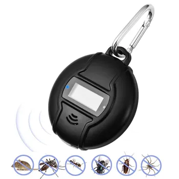 

Portable Ultrasonic Pest Repeller Solar Powered & USB Outdoor Mosquito Repellent for Cockroach, Spider, Ant, Mouse, Bed Bugs