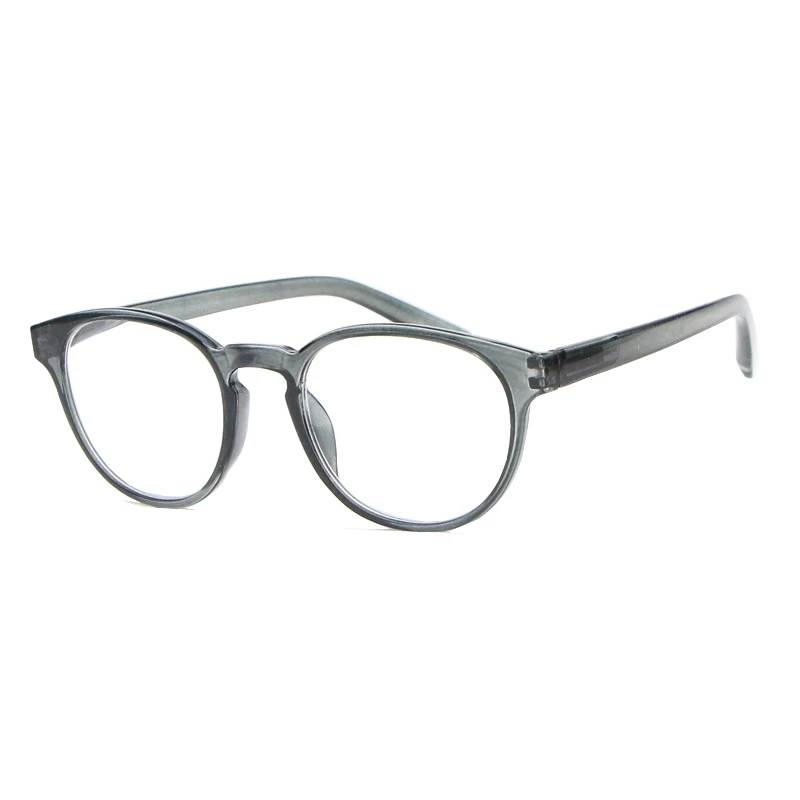 Seemfly, овальная оправа, очки для чтения, для женщин и мужчин, легкие, из смолы, прозрачные линзы, очки по рецепту, унисекс+ 1,5+ 1,75 до+ 4,0 - Цвет оправы: Серый
