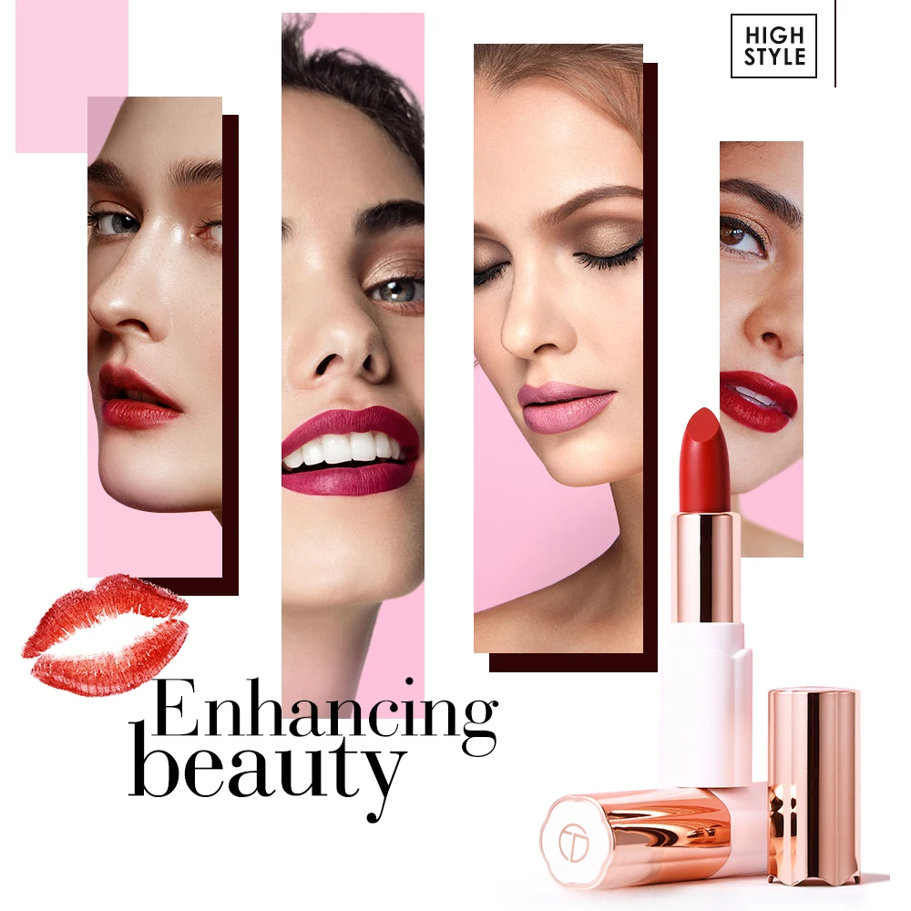 12 Colors Nourishing Smooth Velvet Lipstick Waterproof Matte Lip Stick Sexy Red Lip Makeup Beauty Fashion Lip Balm Cosmetic