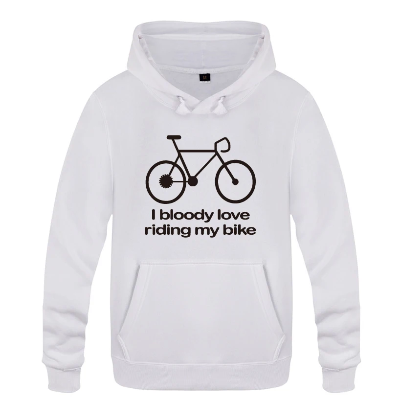 I Bloody Love Riding My Bike-Cyclist Gift толстовки мужские мужские пуловеры флисовые толстовки с капюшоном