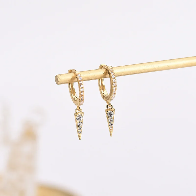 Серьги из стерлингового серебра 925 пробы с кисточкой коническим кончиком и