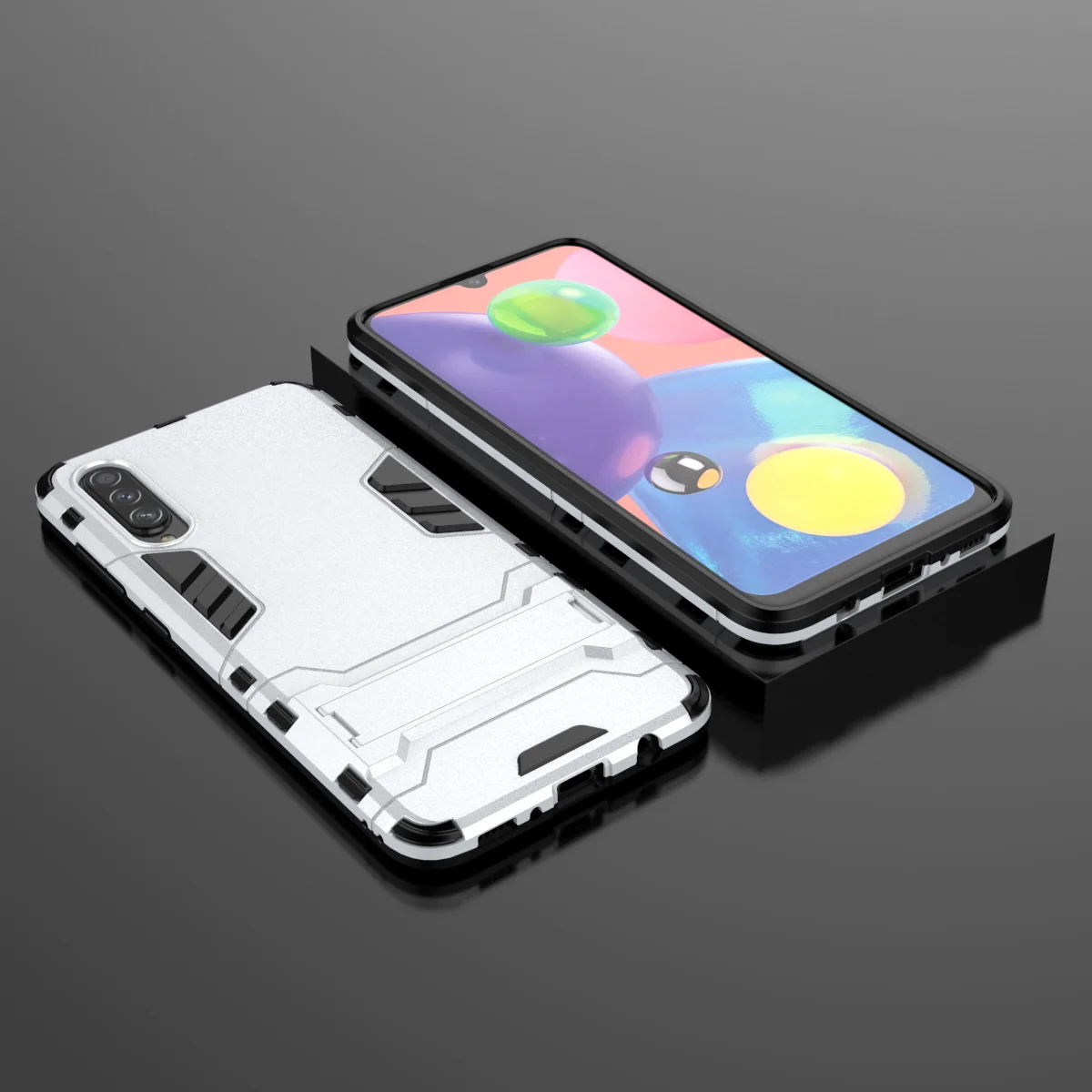 Для samsung Galaxy A70 A70S A750 A72018 A72017 чехол-накладка с подставкой противоударный чехол