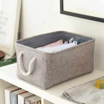 

1Pc Folding Storage Basket Children Toy Storage Box Clothing Storage Case (Grey)