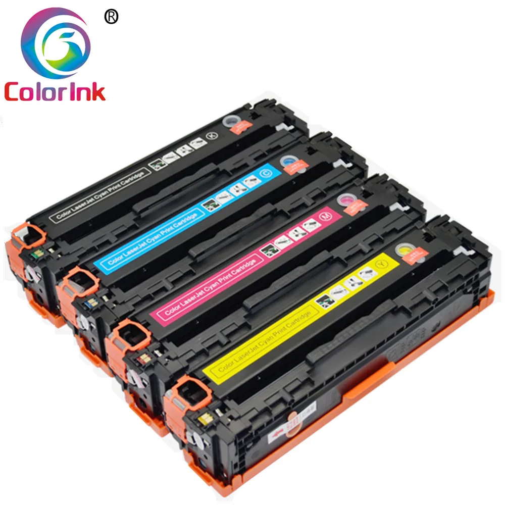 Цвет чернила CF210A 540A тонер-картридж CB540A CB541A CB542A CB543A для hp Цвет LaserJet CP1215 CP1515n CP1518ni CM1312 принтер