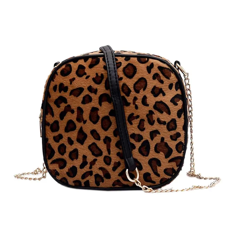 

ABZC-Simple Casual Print Small Bags Fashion Girls Shoulder Messenger Bags Crossbody Bag for Women,Leopard