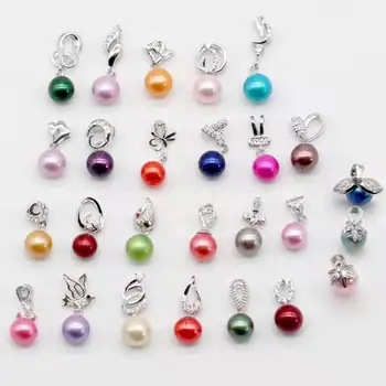 

Sterling Silver Pendants with Pearls Mix Styles 20pcs GS060