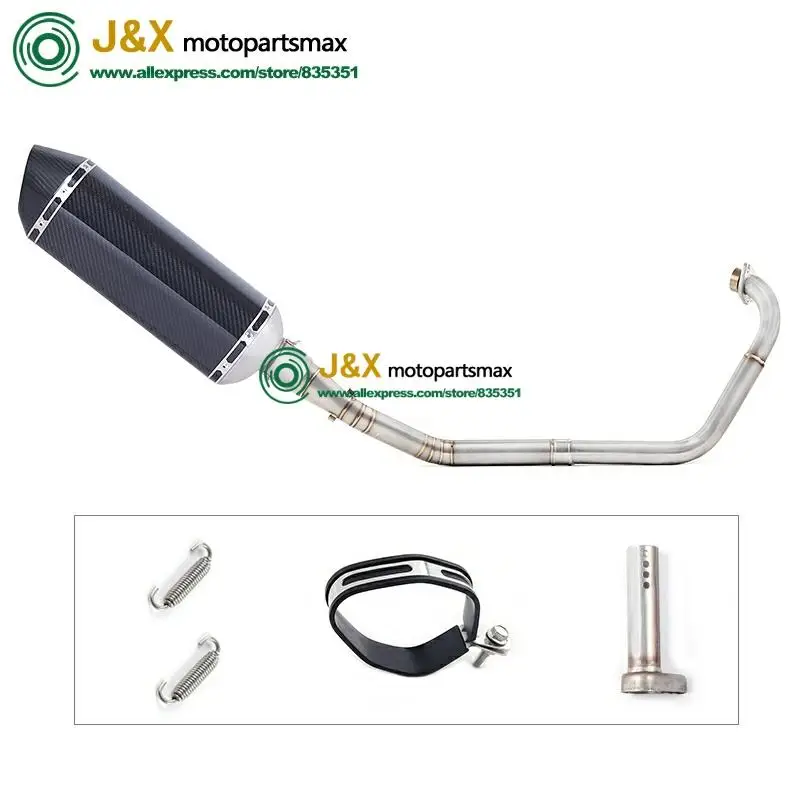 Полная выхлопная система мотоцикла Escape slip on для yamaha YZF R15 MT15 MT-15 2008- средняя труба глушителя DB-Killer