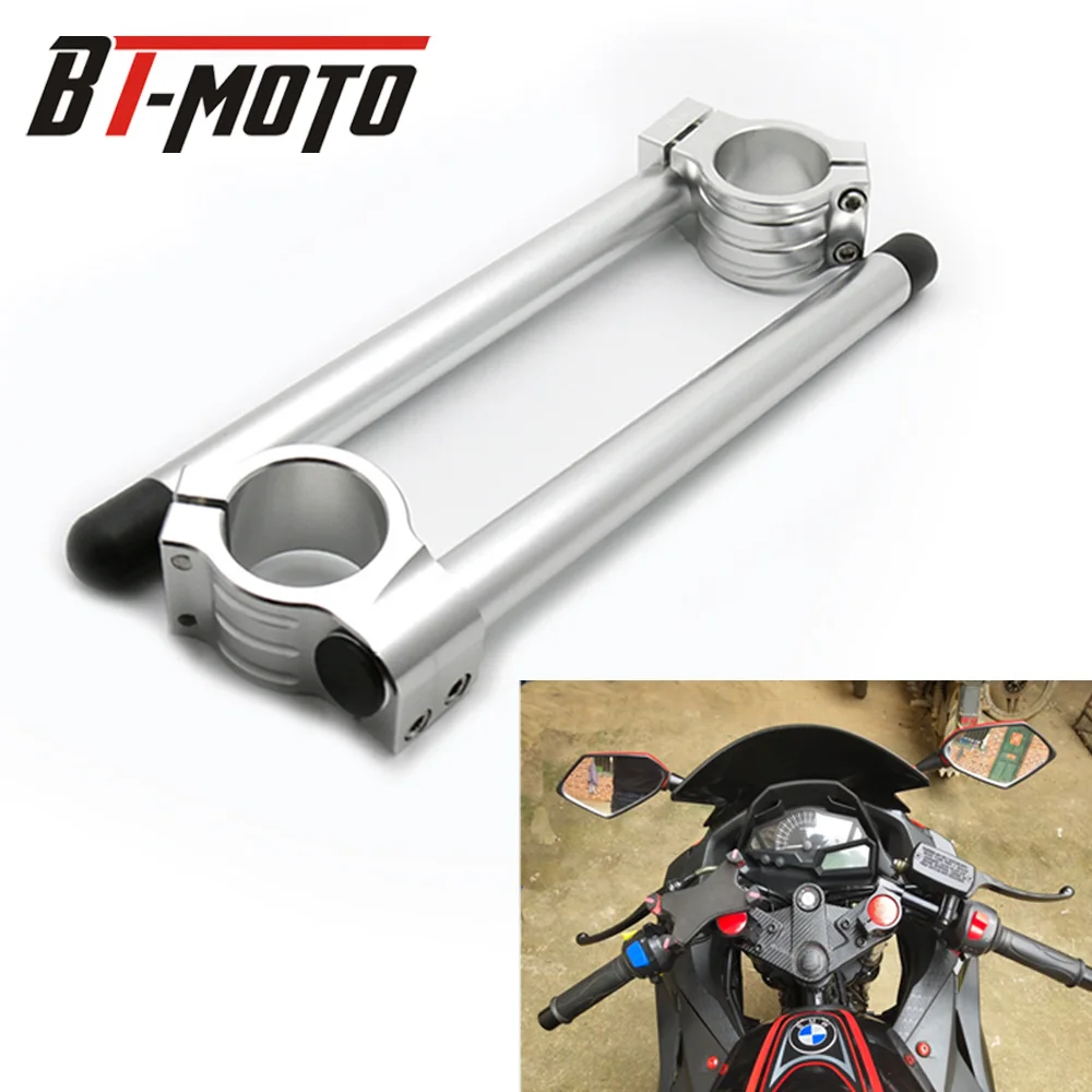 

Cafe Racer Motorcycle Handlebar Racing Adjustable Carbon Fiber 36/37/38/39/41/45/46/48/50/51/52/53/54 mm Clip On Fork Handle Bar