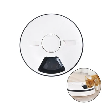 

Automatic Pet Feeder Timing Feeder 6 Grids Food Compartments Dog Cat Rabbit Small Pet Electric Dry Wet Food Dispenser 24h Timer