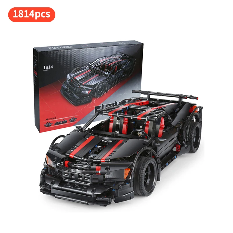 Креативная модель MOC Technic Assassin X19 гоночный автомобиль Обучающие строительные
