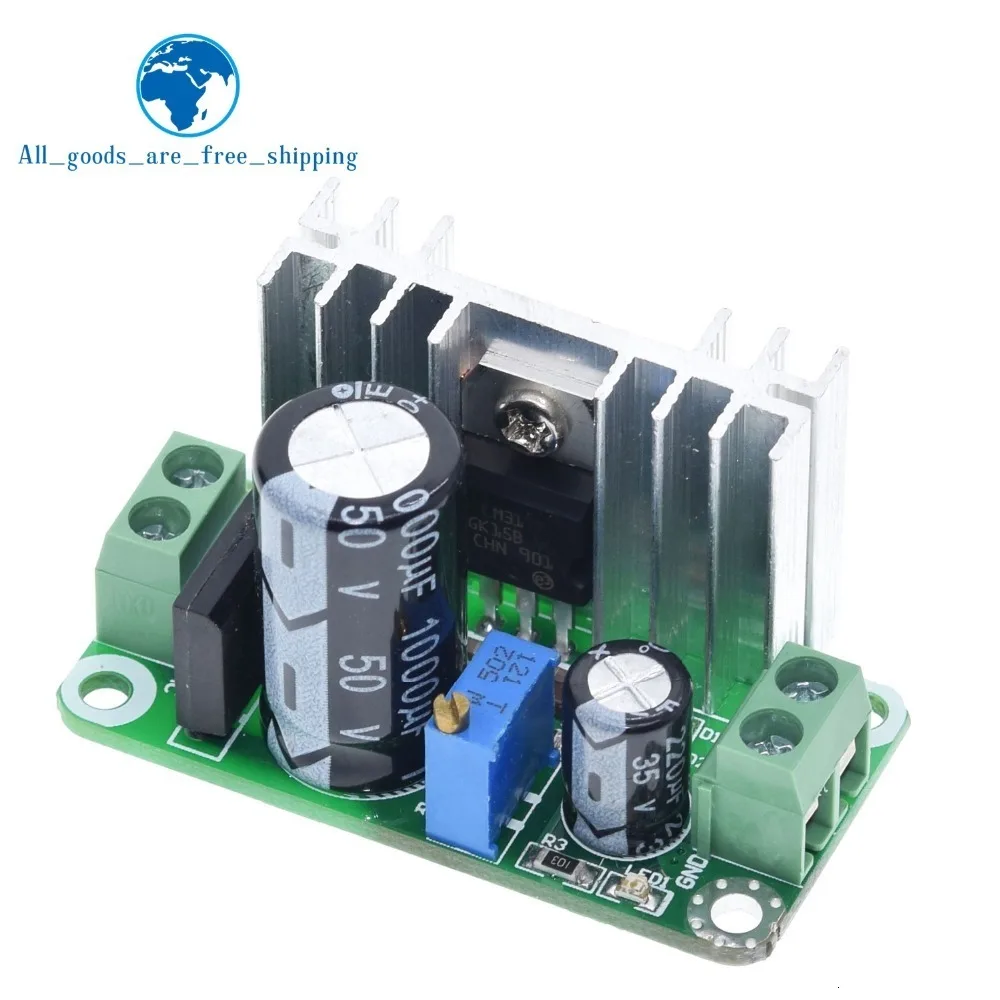 LM317T DC-DC Регулируемый преобразователь понижающий модуль печатной платы линейный регулятор питания с выпрямительным фильтром