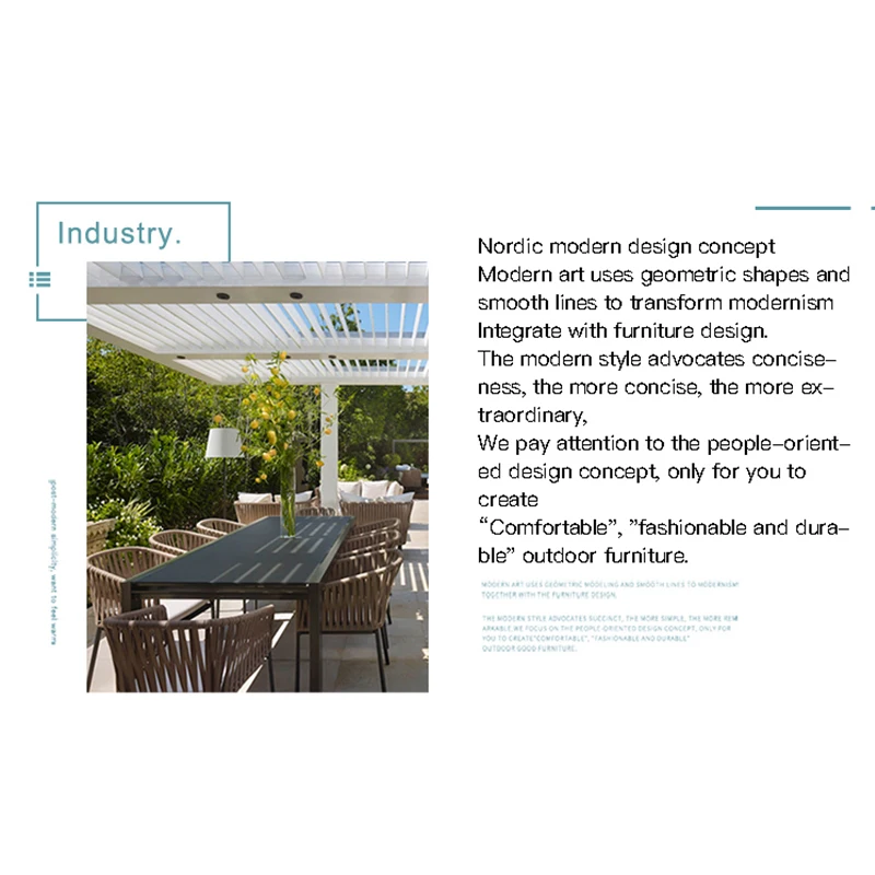 Leisure Nordic Furniture Outdoor Indoor Furniture Set For Living Room Rattan Garden Sofas Lounger Chairs For Rest Hotel