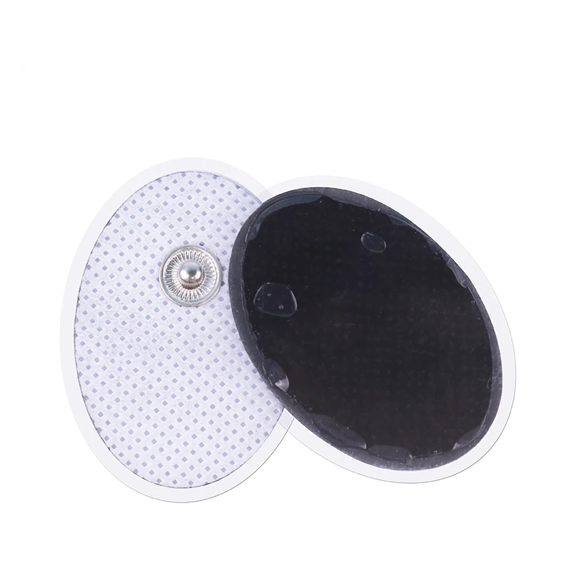 20/10pcs Electrode Pads TENS Unit Replacement Sticky Gel Pads Acupuncture Points Snap on Electrodes Pads 3*4.5CM  3.5 mm Plug 2