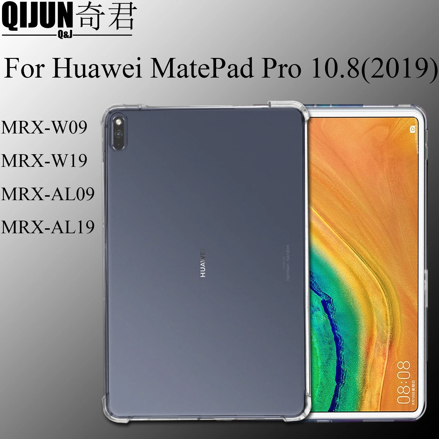 

Tablet case for Huawei MatePad Pro 10.8" Silicone soft shell TPU Airbag cover Transparent protection for MRX-W09/W19/AL09/AL19