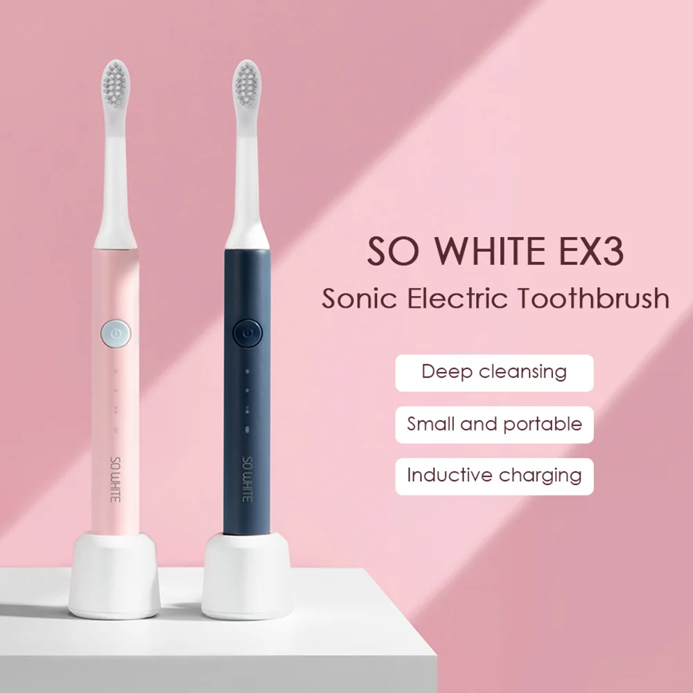 SO WHITE EX3 звуковая электрическая зубная щетка для Xiaomi Mijia Ultra sonic автоматическая зубная щетка перезаряжаемая Водонепроницаемая Чистящая Щетка