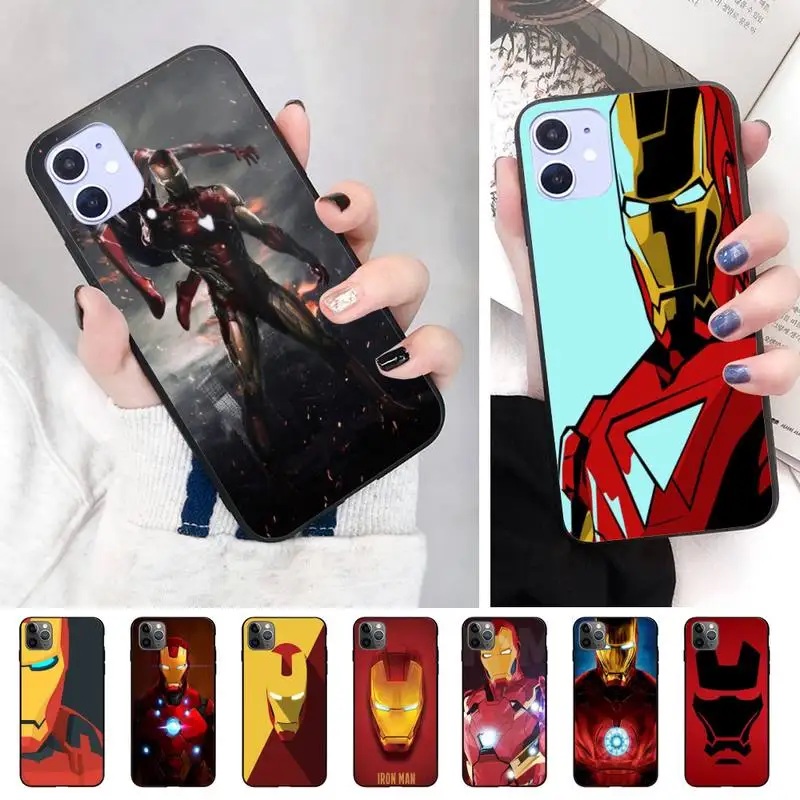 Железный человек DIY чехол для телефона IphoneX XS 11 11Pro 5 5s SE 6 6s Plus 7 8 2020