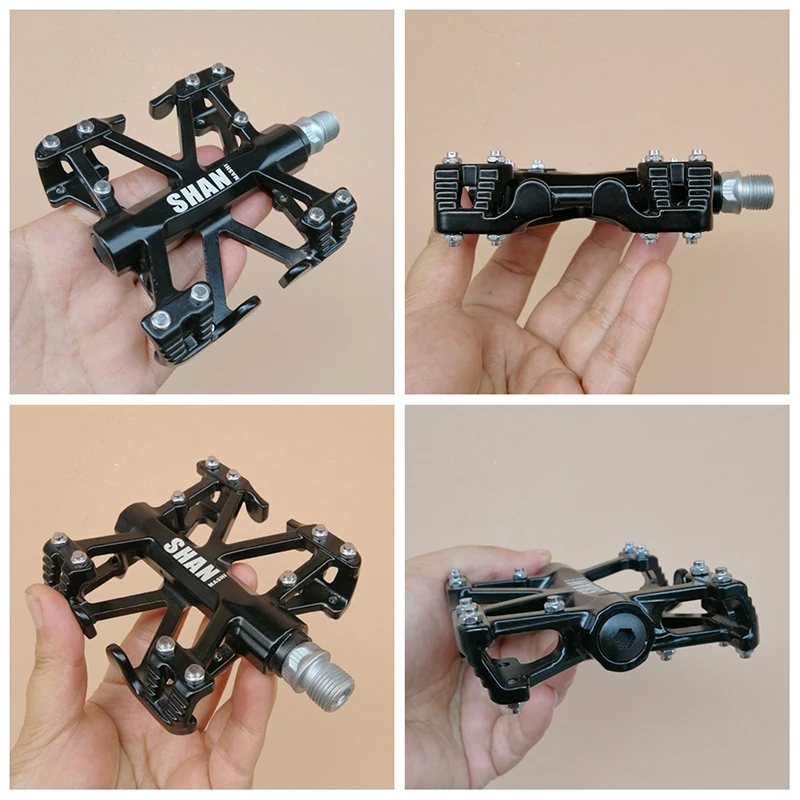 shanmashi MTB Pedal Bicycle Good Grip Flat Pedal Ultralight Alloy Best Quality Bearings