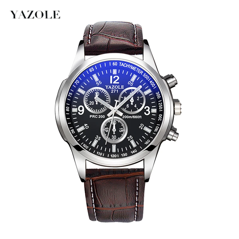 Мужские кварцевые наручные часы мужские модные водонепроницаемые повседневные