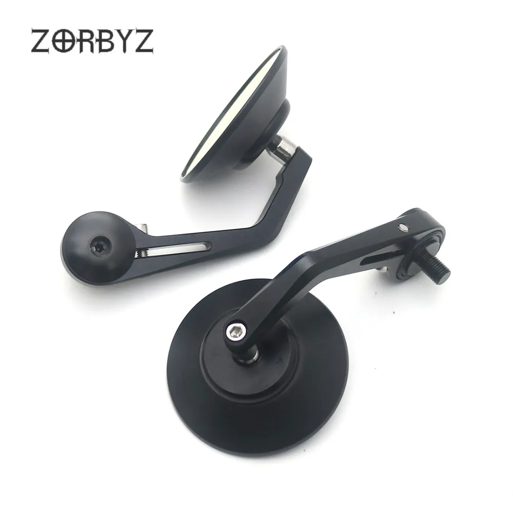 ZORBYZ мотоцикл черный круглый Руль Торцевая сторона зеркало заднего вида 10 мм резьба внутри для Aprilia CR150