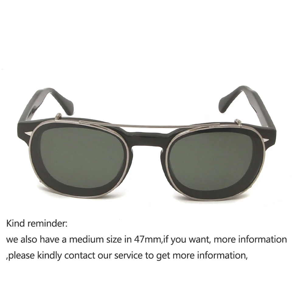 Najtaniej Małe octanowe okulary optyczne ramki okrągłe okulary przeciwsłoneczne w formie nakładki mężczyźni spolaryzowane Uv400 wysokiej jakości kobiety odcienie Johnny Depp Style