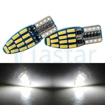 

Yiastar 50/100Pcs/Lot Super Bright! T10 W5W T10 led canbus 194 168 4014 led t10 24SMD Canbus Car Auto Bulbs Indicator Light