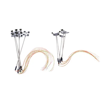 

10pcs 3V Led Street Lamp 1:100 Ho Scale Street Light Scenery Mini Lamppost For Sand Table - 5pcs Model 4 & 5pcs Model 6