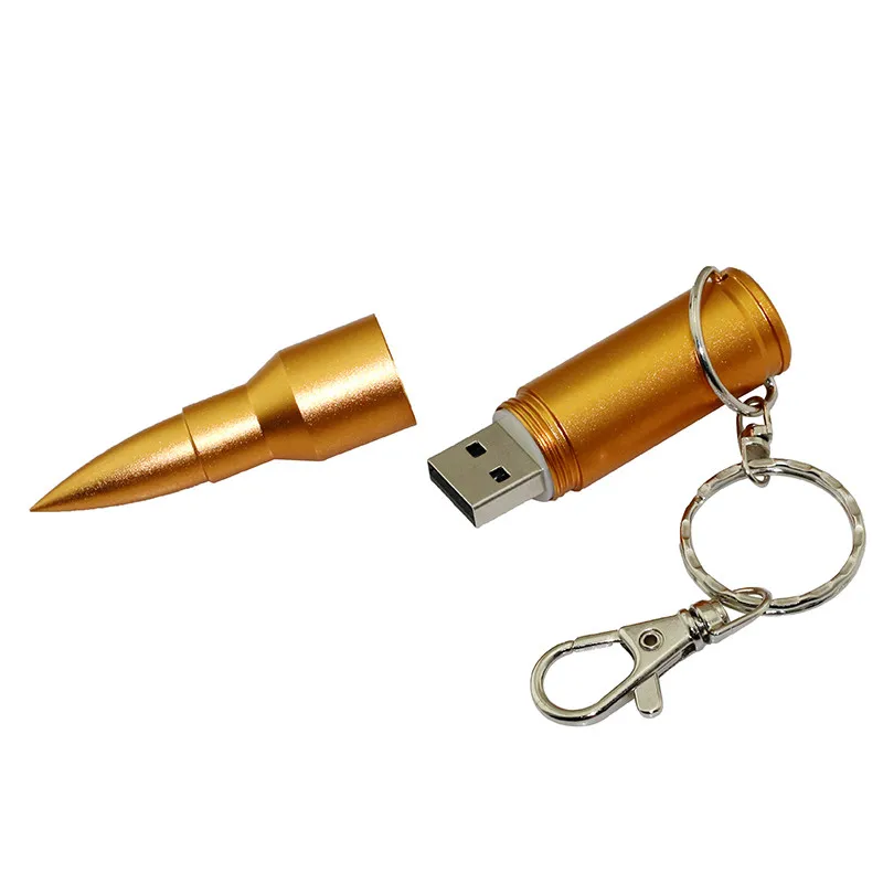  Metal Bullet Pen Drive USB Flash Drive 32GB 64GB 128GB 256 32 16 4 GB U Disk flash pen-drive USB2.0