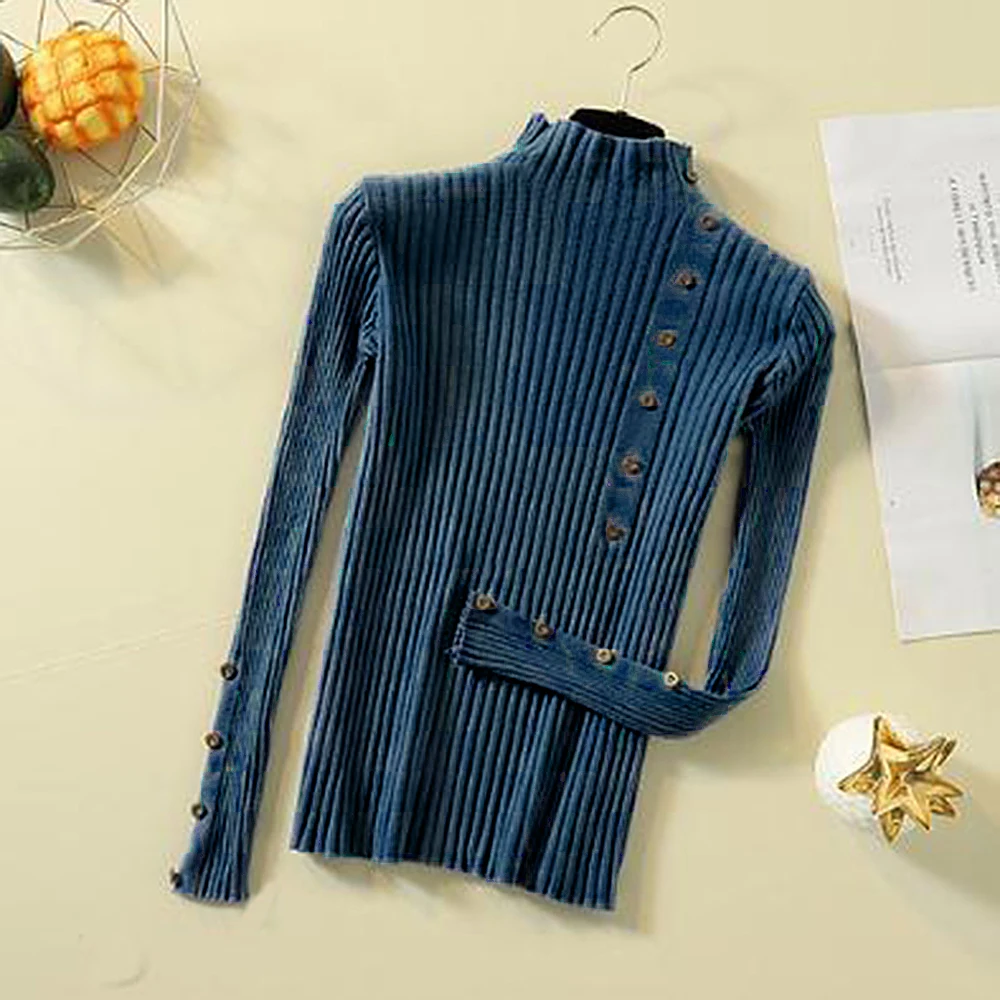 style2 blue Женские свитера, новинка, фиолетовые Джемперы, конфетные цвета, узелки, Roupas femininas, шикарный короткий свитер, скрученный пуловер - Цвет: style2 blue