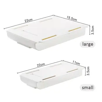 

Wall-mounted Drawer Storage Box Home Punch-free Makeup Brush Finishing Box Office Stationery Storage Box Pull-Out Drawer Organis