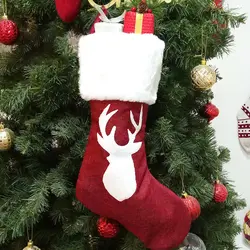 Украшение для вышивания Висячие мини-Праздничные рождественские носки праздничный Декор домашний Подарочный мешок дерево DIY Подвеска