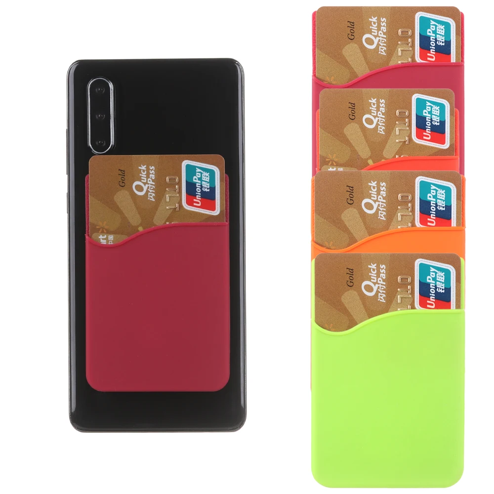 Модный Эластичный мобильный телефон кошелек держатель для кредитных карт