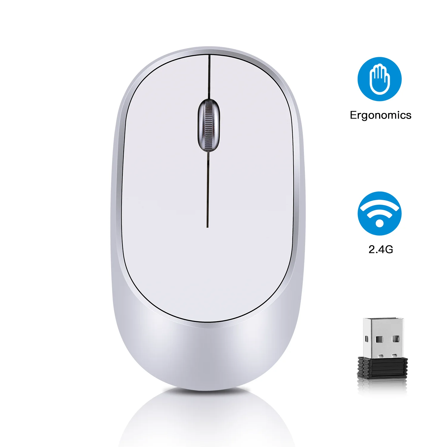 

Bts 2.4G Wireless silent Mouse Ergonomic computer gaming mouse mini ultra slim portable travel Mouse gamer for laptop desktap