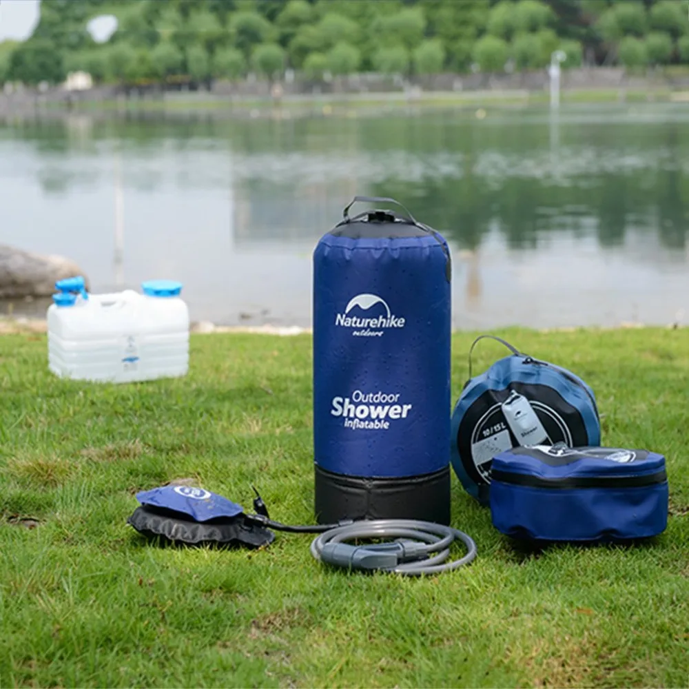 Naturehike сумка для ванной на открытом воздухе сумка для душа портативная мягкая тара для воды литр для кемпинга туризма охоты рыбалки пикника Прямая