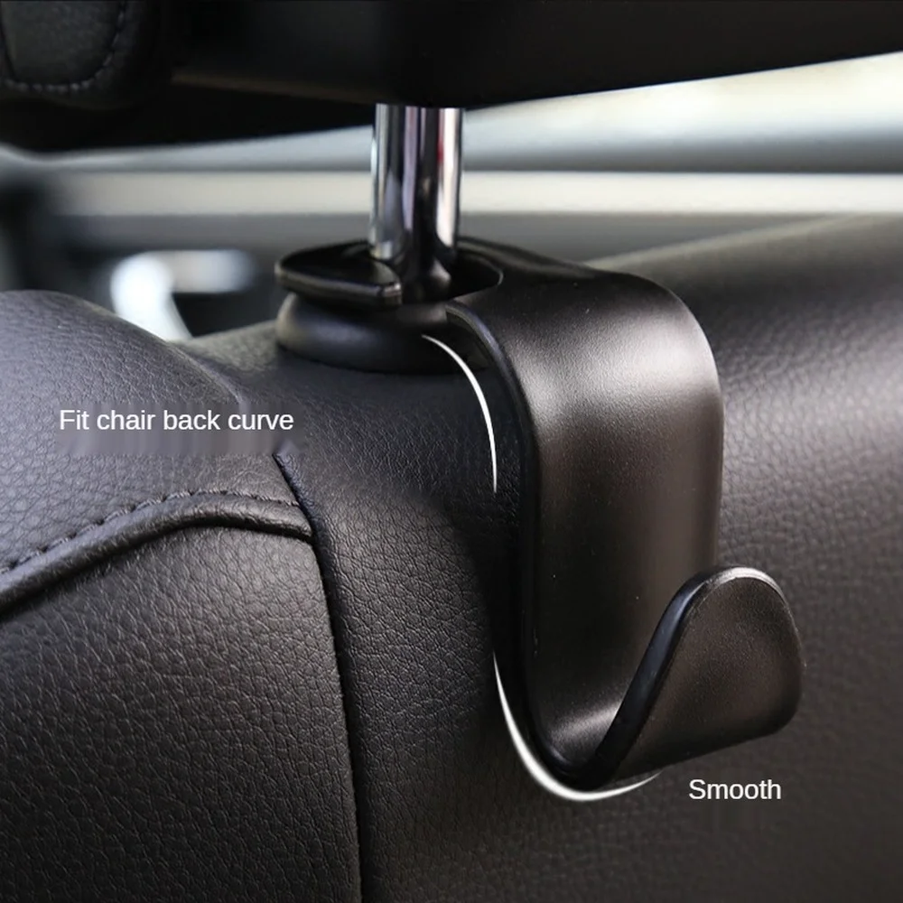 1/2/4Pcs Universal Car Seat Hook Rear Interior Portable Hanging Bag Holder Storage Bag Wallet Cloth Decorative Ornaments Storage